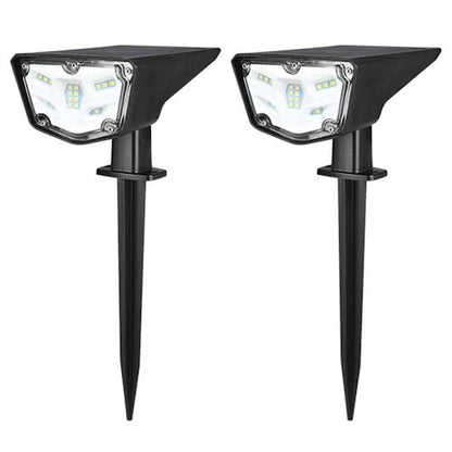 2 PC LED Solar Landscape Spotlight ~ Mitch's Backyard