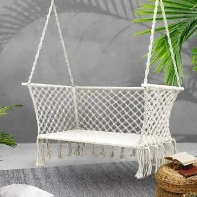 2 Person Macrame Hanging Chair ~ Mitch's Backyard