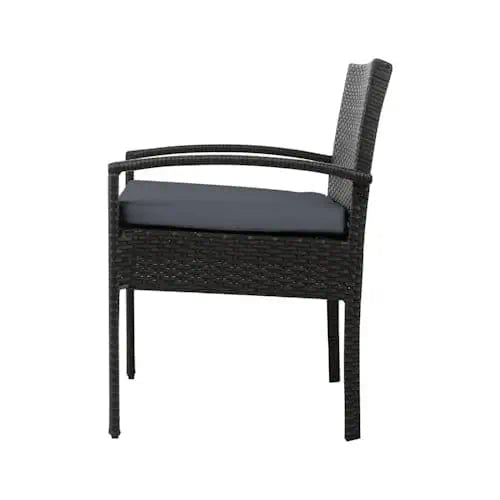 2 Rattan Armchair Patio Set