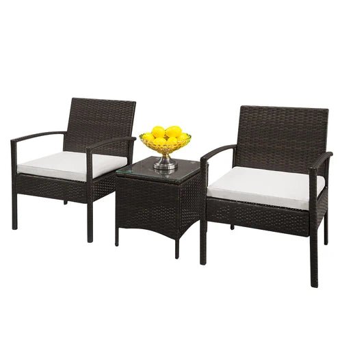 3 PC Rattan Patio Set ~ Mitch's Backyard