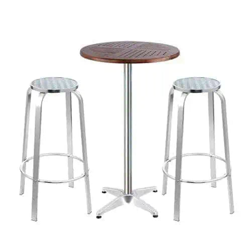 3 PC Bar Stool Bistro Set ~ Mitch's Backyard