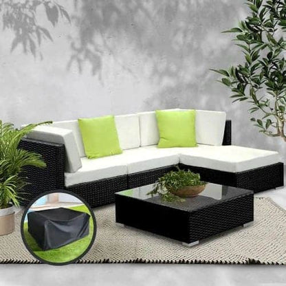 5 PC Rattan Sectional Furniture Set ~ Mitch's Backyard