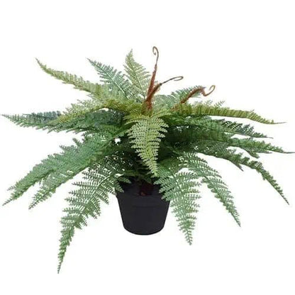 Artificial Potted Fishtail Fern ~ Mitch's Backyard