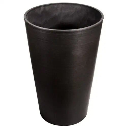 Dark Grey Round Planter ~ Mitch's Backyard