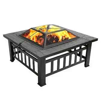 Metal Fire Pit With Accessories