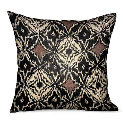 Black & Brown Chevron Luxury Throw Pillow ~ Mitch's Backyard