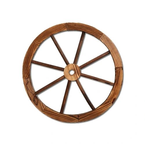 Canadian Fir Wood Wagon Wheel ~ Mitch's Backyard