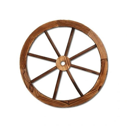 Canadian Fir Wood Wagon Wheel ~ Mitch's Backyard