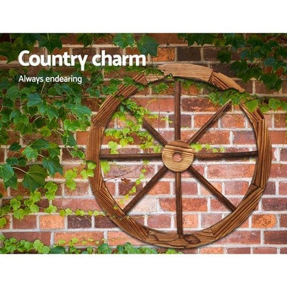 Canadian Fir Wood Wagon Wheel ~ Mitch's Backyard