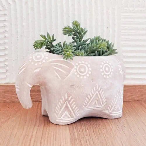 Elephant Terracotta Pot ~ Mitch's Backyard