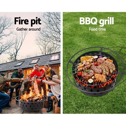 Fire Pit / Charcoal BBQ Grill ~ Mitch's Backyard