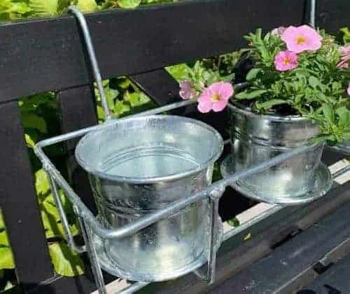 Galvanized Plant / Flower Pot Holder ~ Mitch's Backyard