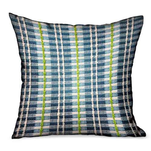 Garden Tassel Blue Stripes Luxury Throw Pillow ~ Mitch's Backyard