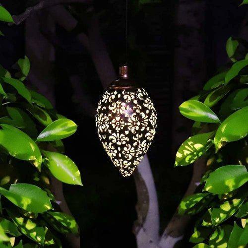 Hanging LED Solar Light Fairy Lantern ~ Mitch's Backyard