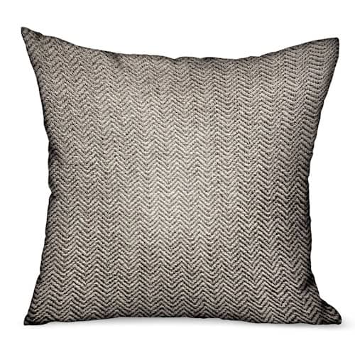 Jagged Ash Gray Chevron Luxury Throw Pillow ~ Mitch's Backyard