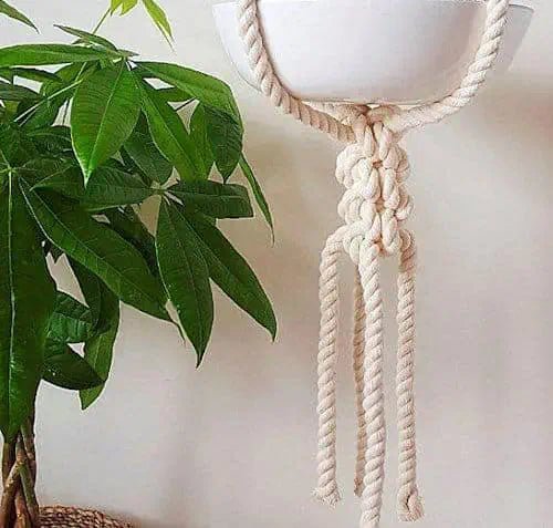 Large Macrame Plant Hanger / Pot Holder ~ Mitch's Backyard