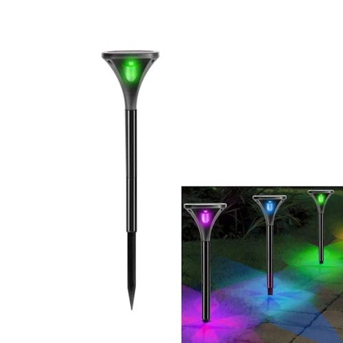 LED Solar Four - Sided Ground Plug Light ~ Mitch's Backyard