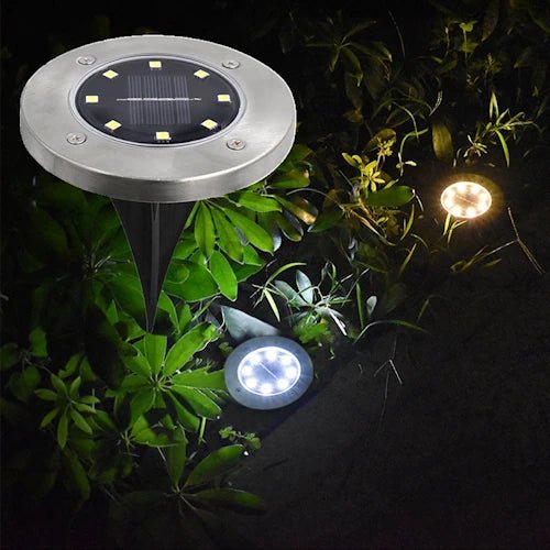 LED Solar Ground Plug Pathway Light ~ Mitch's Backyard