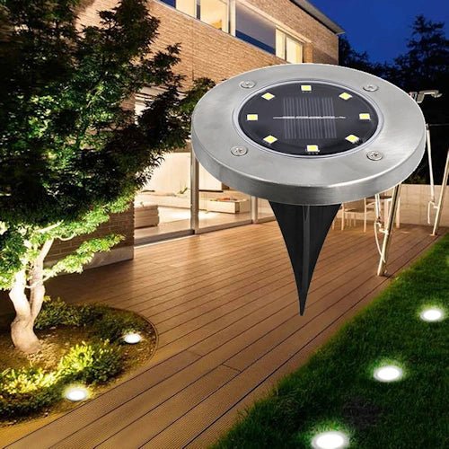 LED Solar Ground Plug Pathway Light ~ Mitch's Backyard