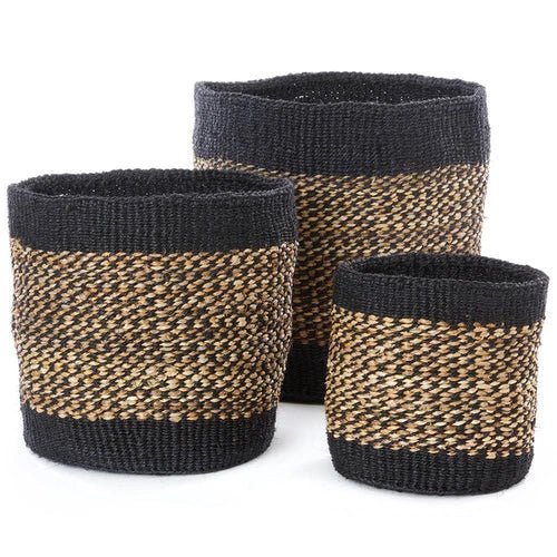 Sisal Nesting & Banana Fiber African Storage / Planter Set ~ Mitch's Backyard