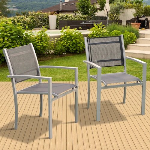 Stackable Patio Chair Set ~ Mitch's Backyard