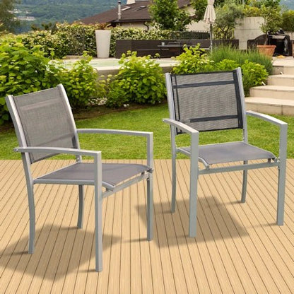 Stackable Patio Chair Set ~ Mitch's Backyard