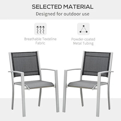 Stackable Patio Chair Set ~ Mitch's Backyard