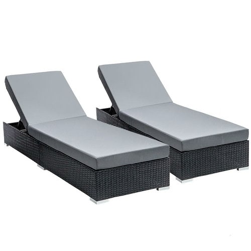 2 Rattan Sun Lounge Furniture Set ~ Mitch's Backyard