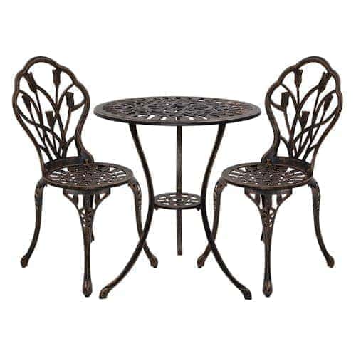 3 PC Bistro Table & Chairs ~ Mitch's Backyard