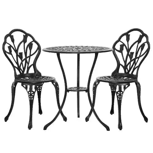 3 PC Bistro Table & Chairs ~ Mitch's Backyard